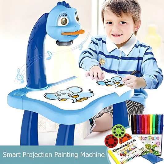 LED Projector Art Painting Table for Kids