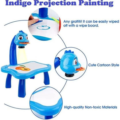 LED Projector Art Painting Table for Kids